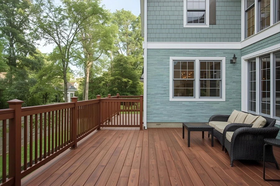 wood deck built by Tuff Deck Builders Philadelphia