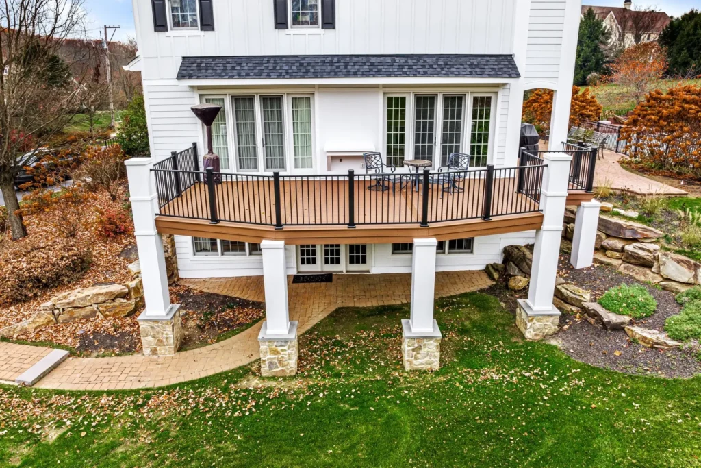 Deck installation completed with an affordable deck installation cost in Philadelphia.